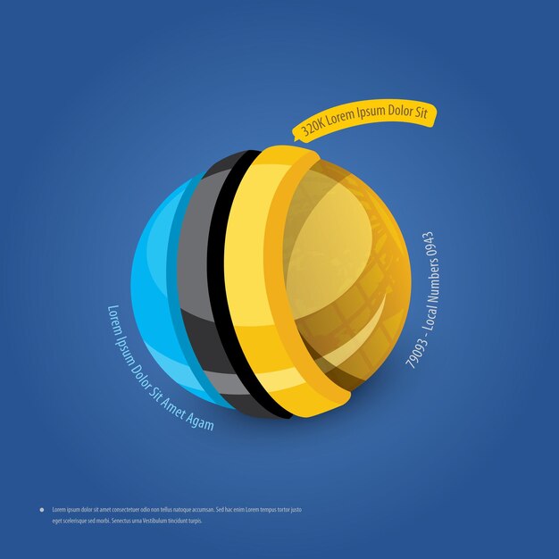 3D Globe Infographic