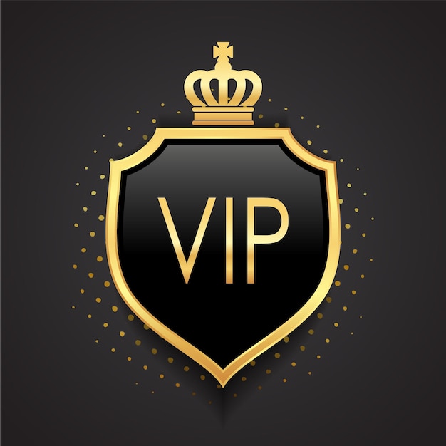 3d glossy golden shield with crown heraldry luxury logo design