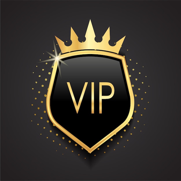 3d glossy golden shield with crown luxury heraldry logo design
