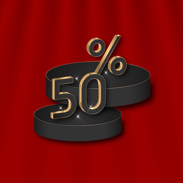 3d oro sconto 50 effetti testo modificabile