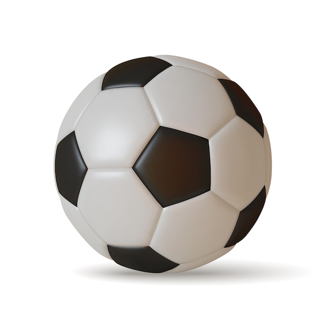 Pallone da calcio realistico in oro 3d