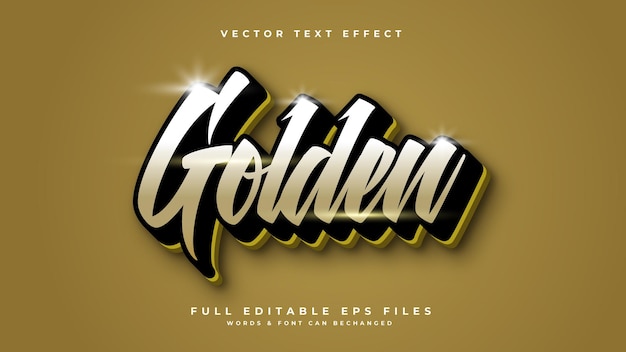 3d gold text effect with gold gradient