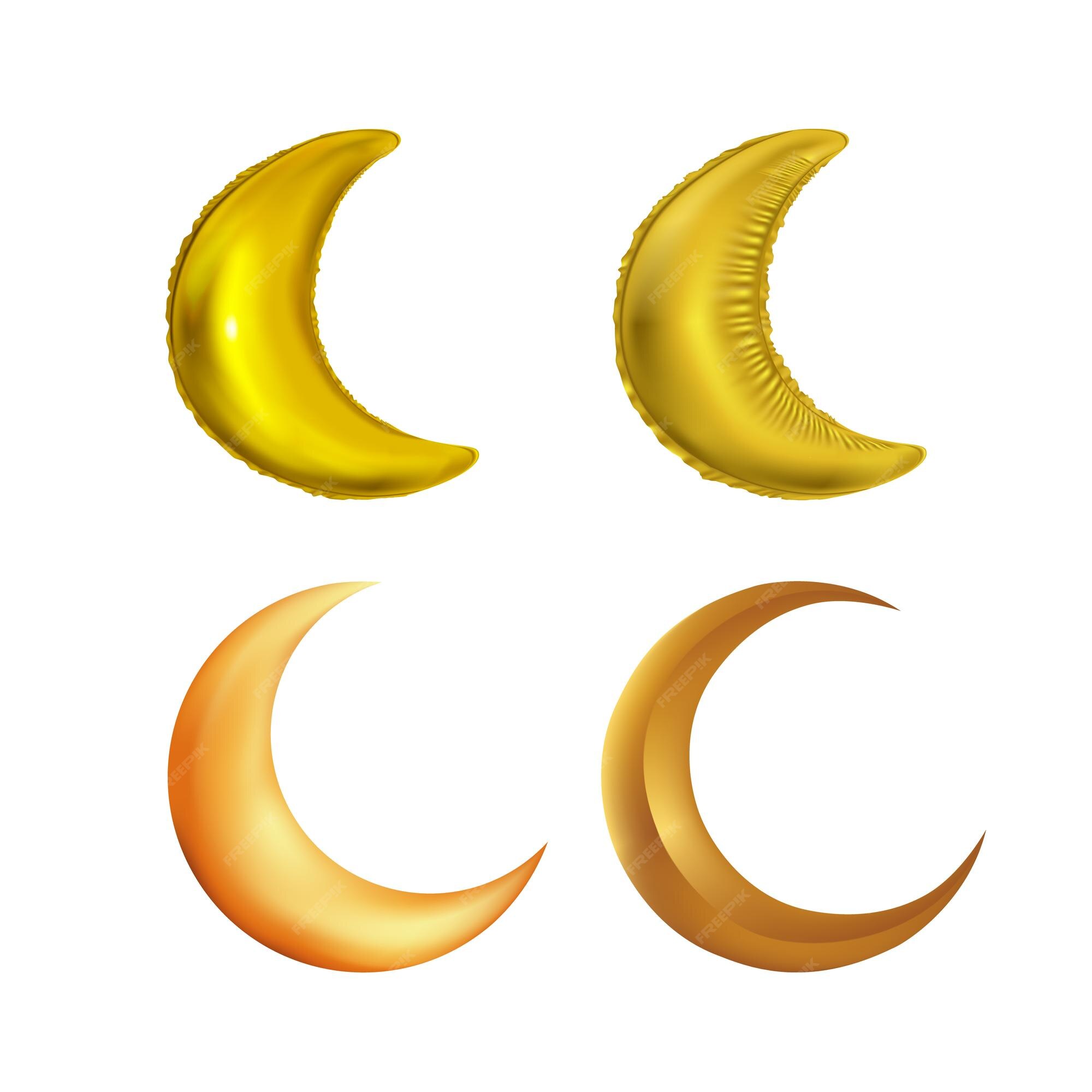 Moon Outline Icon Gold PNG Images & PSDs for Download