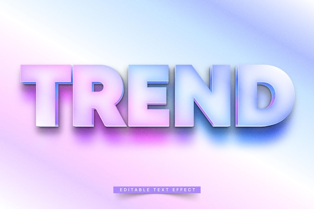 3D Gradient Text Effect