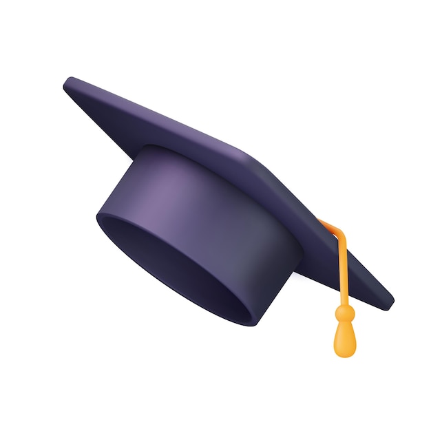 3d Graduation cap icon