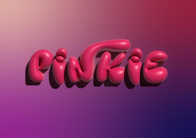 Vector 3d graffiti bubble text