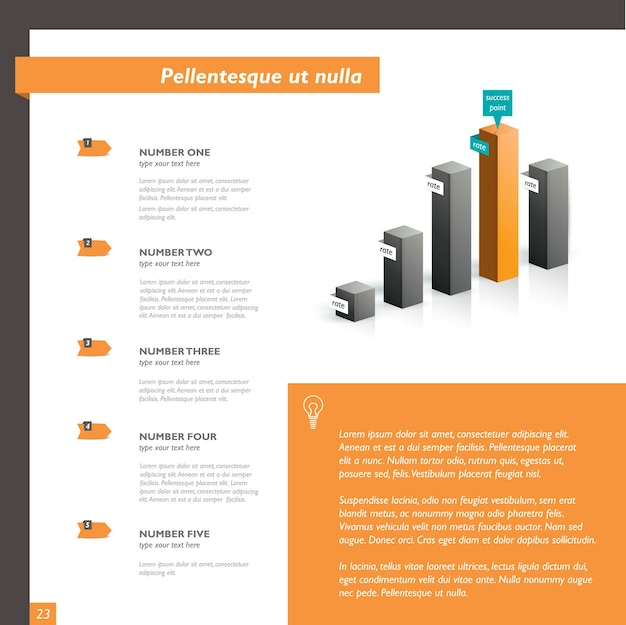 3d-grafiek voor infographic.