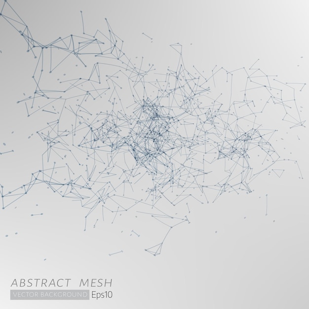 円、線、形状の3D灰色の抽象的なメッシュの背景。あなたのビジネスのためのEPS10デザインレイアウト