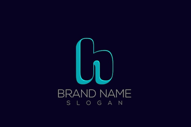 3D H Logo Vector - 3D Letter H Logo Design