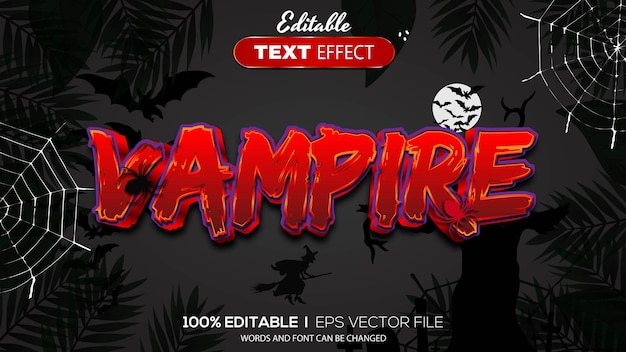 3D halloween text effect Editable text effect