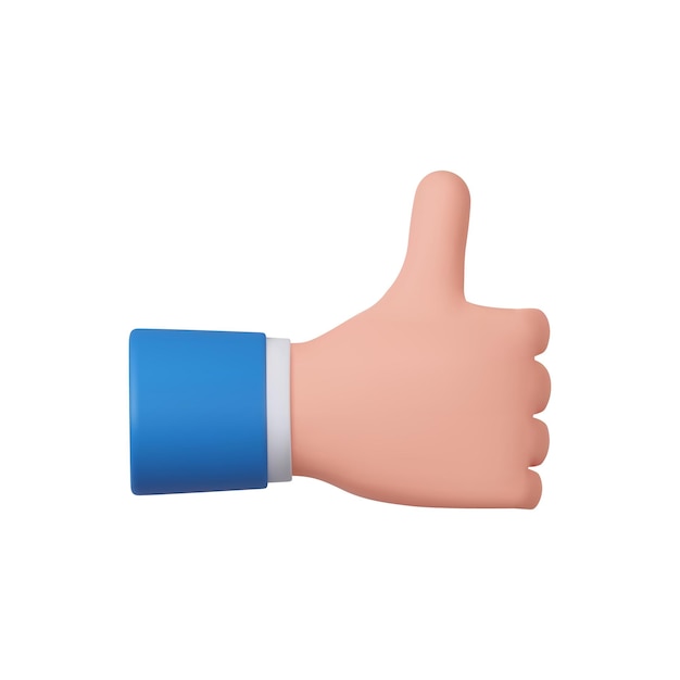 3D hand holds debit or credit card