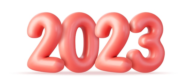 3d felice anno nuovo 2023