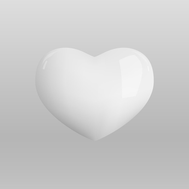 Vector 3d heart.