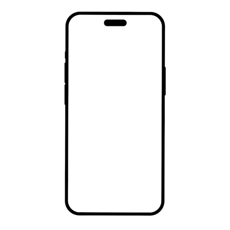 Vector 3d high quality smartphone mockup met verschillende hoeken en geïsoleerde achtergrond voor show mobiele app