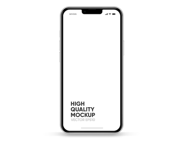 3d high quality smartphone mockup with different angles and isolated background for show mobile app