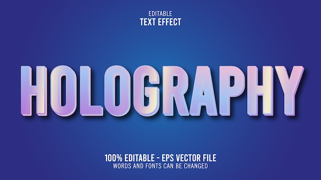 3d-holografie teksteffectstijl