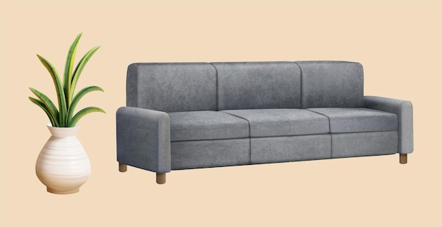 3d home furniture element set