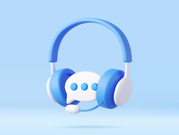 ヘッドフォンによる3Dホットラインサポートサービス