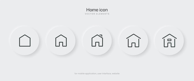 3D-huis, startpagina, basis, hoofdpagina, huispictogram embleem symbool teken drukknop voor UI-website