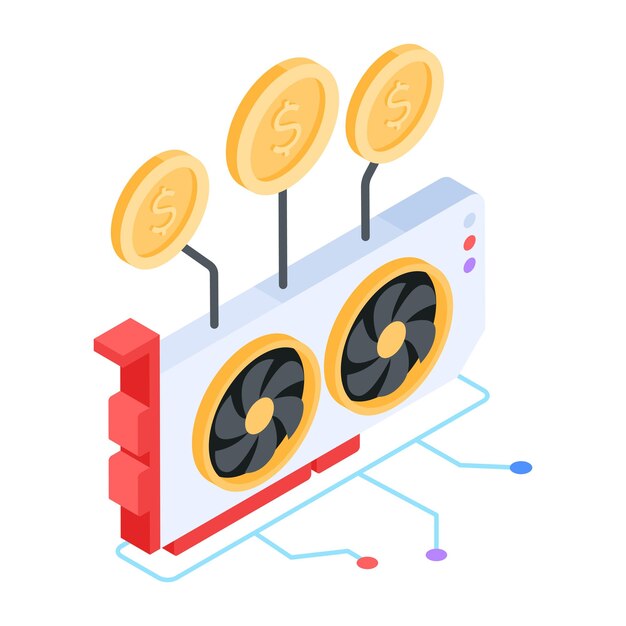 3d icon of bitcoin profit