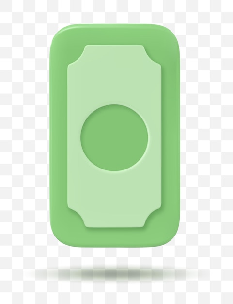 3D-icon geld bankbiljetten