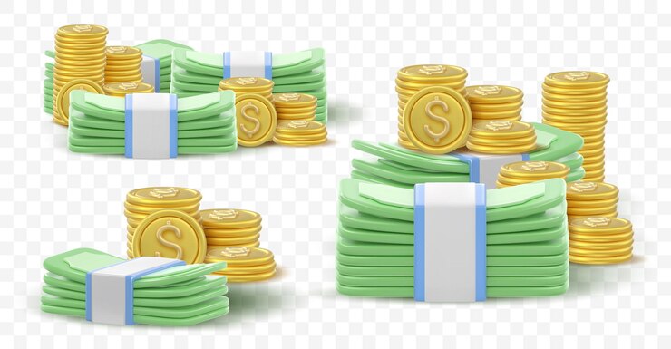 Vector 3d-icon geld bankbiljetten