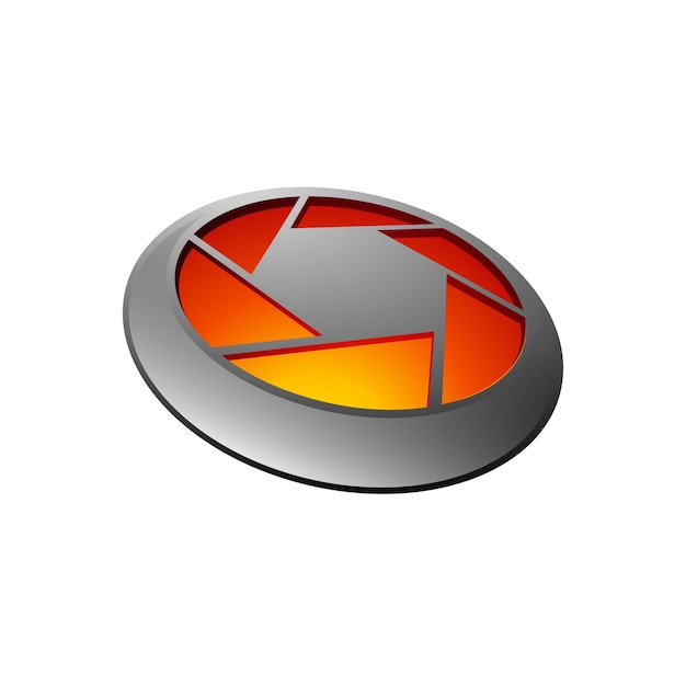3d icon photography logo design