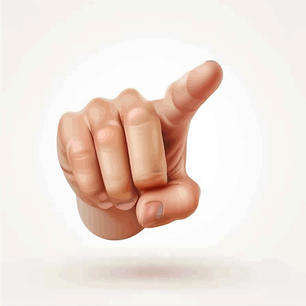 3d_icon_vector_illustration of hand