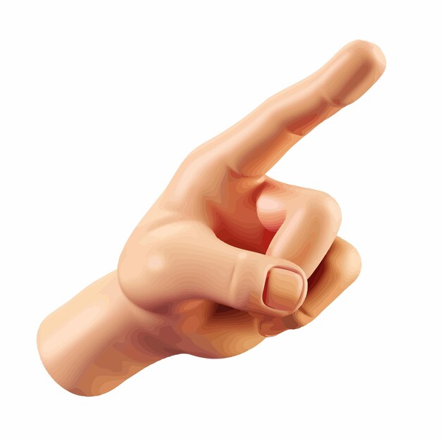 Вектор 3d_icon_vector_illustration of hand (илюстрация руки)