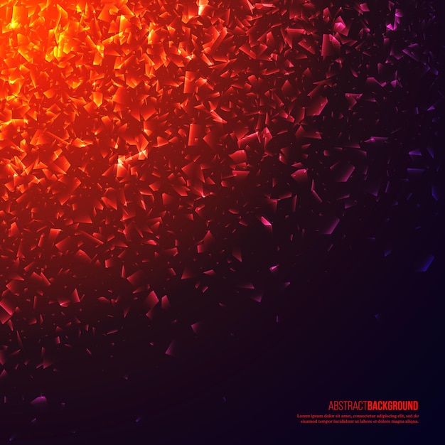 3d illuminated abstract explosion, glowing particles.