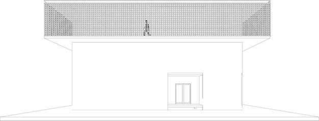 3D illustratie van residentieel project