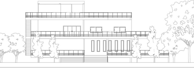 Vector 3d illustration of building project