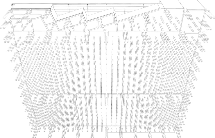 Vector 3d illustration of building project