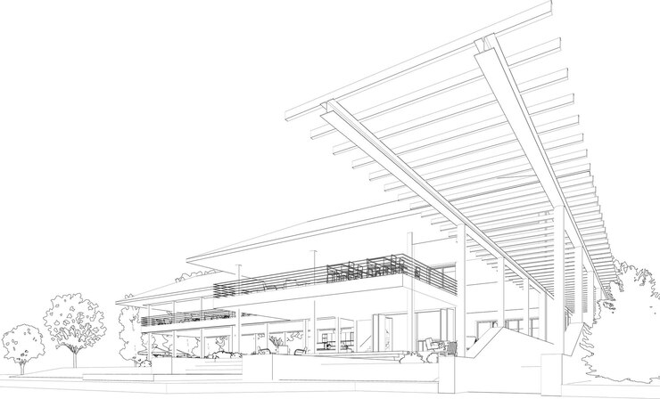 Vector 3d illustration of coffee shop