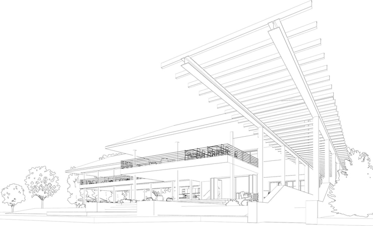 Vector 3d illustration of coffee shop