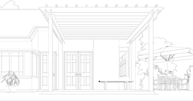 Vettore illustrazione 3d della caffetteria