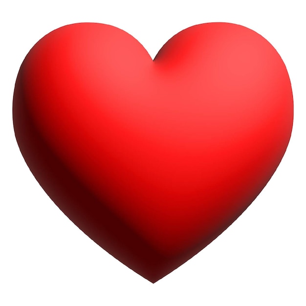 벡터 3d 그림 심장, 사랑의 상징