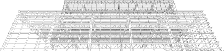 Vector 3d illustration of industrial project