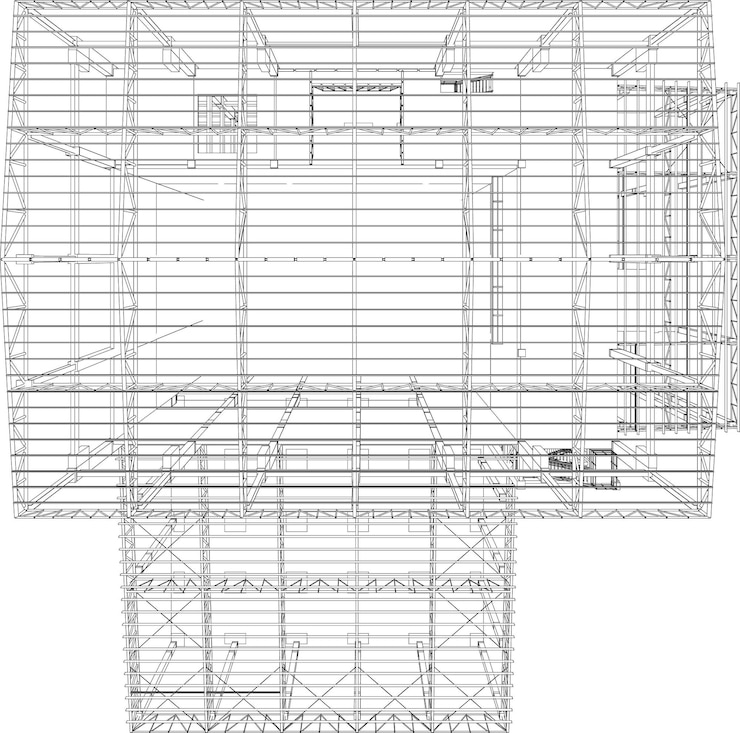 Vector 3d illustration of industrial project