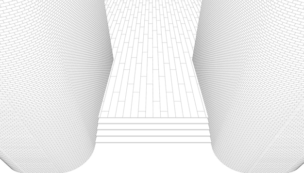 3D 住宅プロジェクトのイラスト
