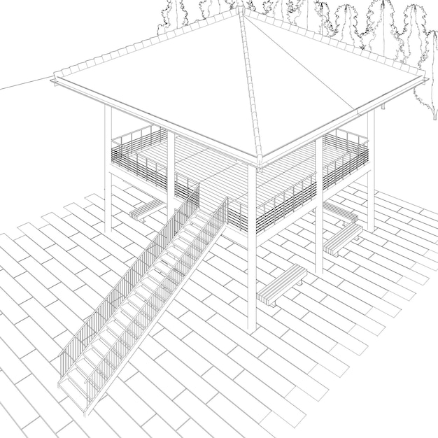 3D illustration of residential project