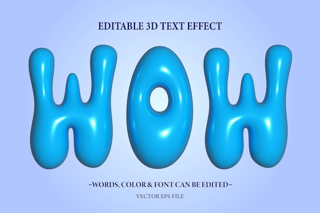 3D Inflated Text Effect