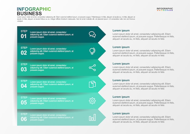 3d infographic banner with options