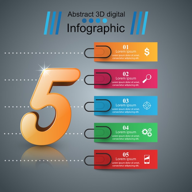 3D 인포 그래픽 디자인