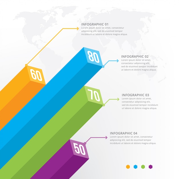 3d infographic element