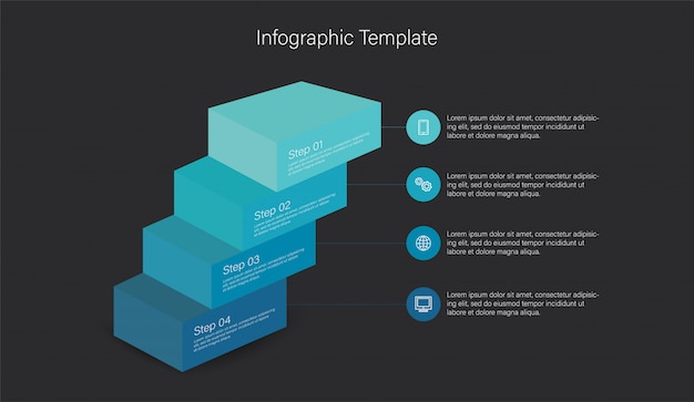 Vector 3d infographic elements