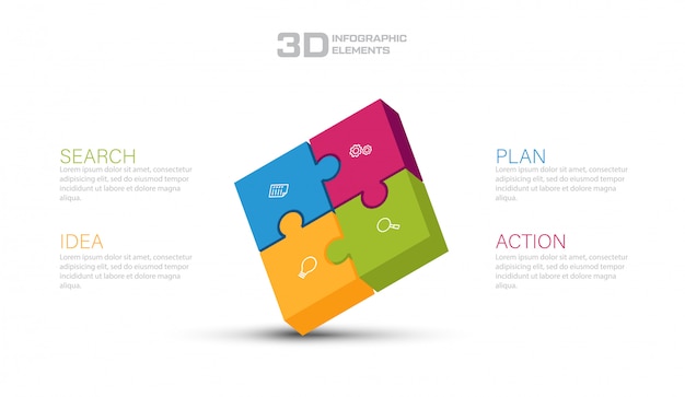 3d Infographic 요소