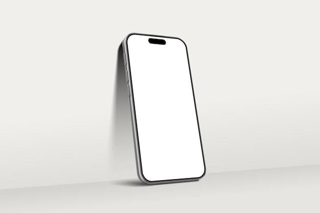 3d iPhone 16 Mockups met portret oriëntatie Blank White