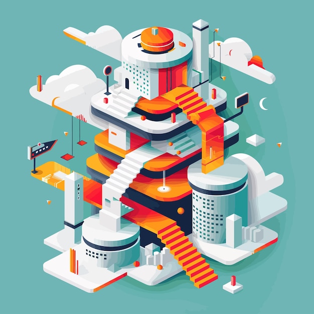 벡터 3d_isometric_flat_vector_conceptual_illustration 3d_이소메트릭_플래트_터_콘셉투얼_일러스트레이션