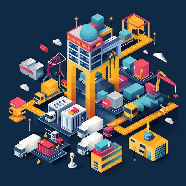 3D_Isometric_Flat_Vector_Conceptual_Illustration 3D_이소메트릭_플래트_터_콘셉투얼_일러스트레이션